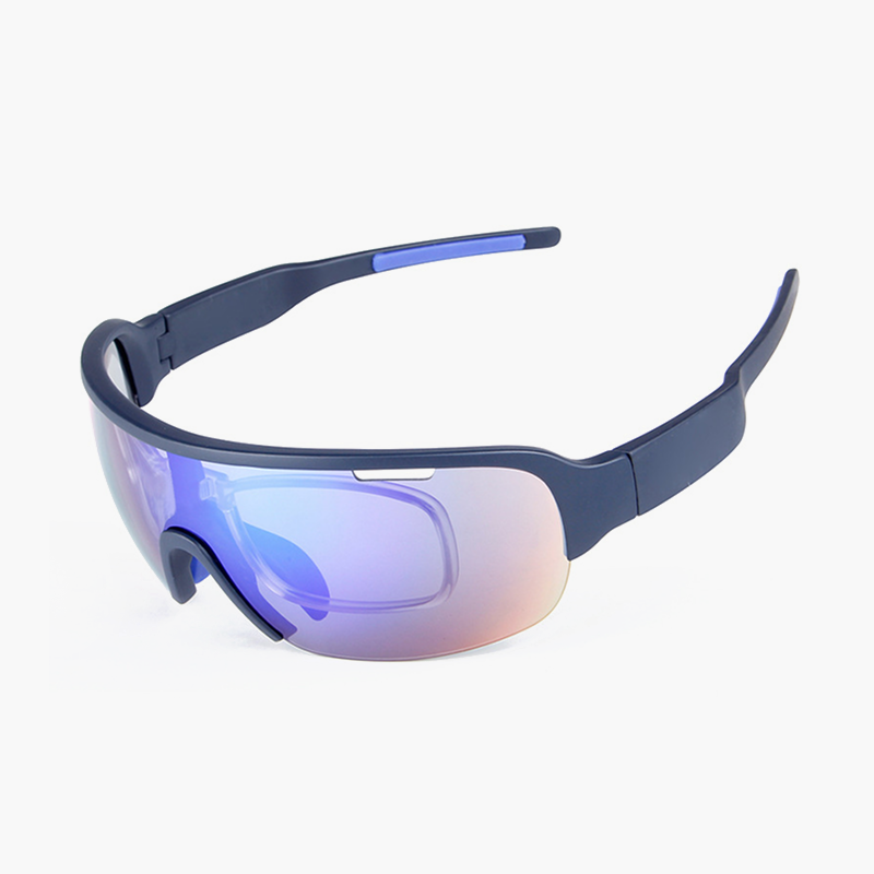 Flash Rectangle Acetate Cycling Sport Sunglasses Kit