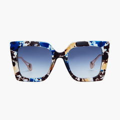 Wanda Geometric Full frame Acetate Sunglasses