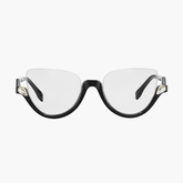 Fannie Cateye  Semi-rimless Acetate Eyeglasses