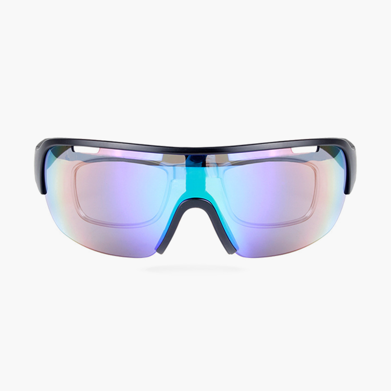 Flash Rectangle Acetate Cycling Sport Sunglasses Kit