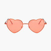 Luciana Heart-shaped Full frame Metal Sunglasses