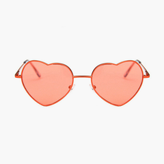 Luciana Heart-shaped Full frame Metal Sunglasses