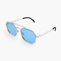 Uan Geometric Full frame Metal Sunglasses