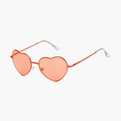 Luciana Heart-shaped Full frame Metal Sunglasses