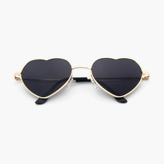 Luciana Heart-shaped Full frame Metal Sunglasses