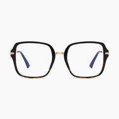 Lynn Geometric Full frame TR90 Clip on Eyeglasses