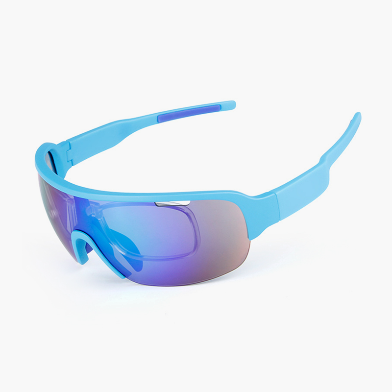 Flash Rectangle Acetate Cycling Sport Sunglasses Kit
