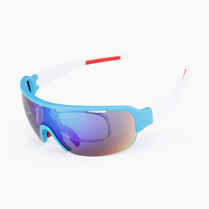 Flash Rectangle Acetate Cycling Sport Sunglasses Kit
