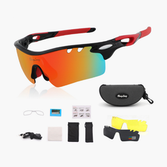 Aerial Rectangle Acetate Cycling Sport Sunglasses Kit