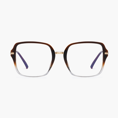 Lynn Geometric Full frame TR90 Clip on Eyeglasses