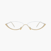 Zarelle half-rim cat-eye glasses