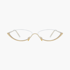 Zarelle half-rim cat-eye glasses