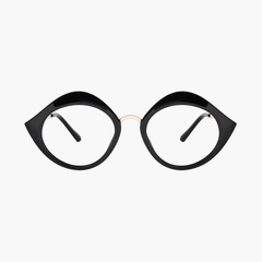 Spoof Oval Full frame Acetate Eyeglasses