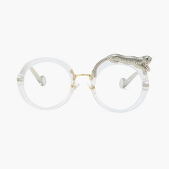 Radiant Round Leopard Sunglasses