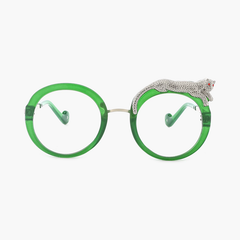 Radiant Round Leopard Sunglasses