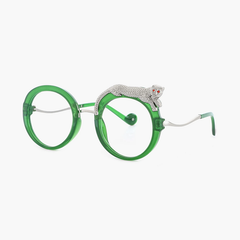 Radiant Round Leopard Sunglasses