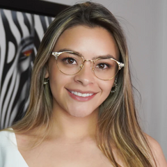 Alina Round Glasses