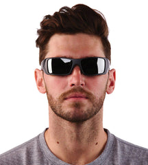 Regan Rectangle Full frame Acetate Polarized Sunglasses