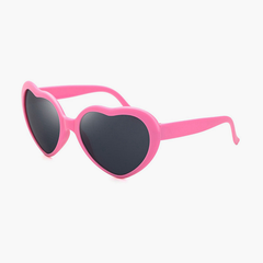 Lydia Heart-shaped Full frame Metal Sunglasses