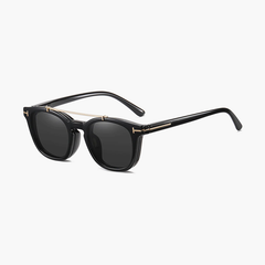 Jocelyn Oval Full frame TR90 Clip on Sunglasses