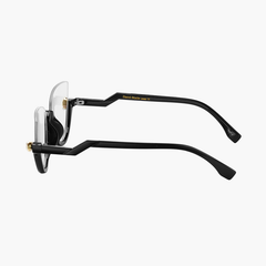 Fannie Cateye  Semi-rimless Acetate Eyeglasses