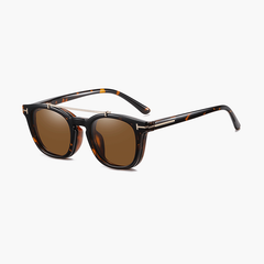 Jocelyn Oval Full frame TR90 Clip on Sunglasses