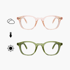 Lunoray Acetate Rectangle Photochromic Glasses