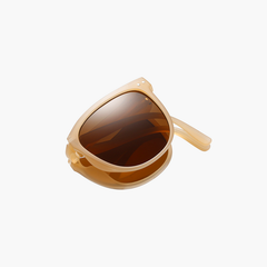 Ulyssa Oval Full frame TR90 Folding Sunglasses