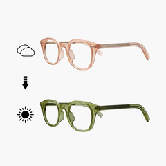 Lunoray Acetate Rectangle Photochromic Glasses