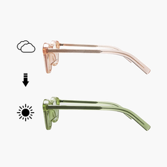 Lunoray Acetate Rectangle Photochromic Glasses