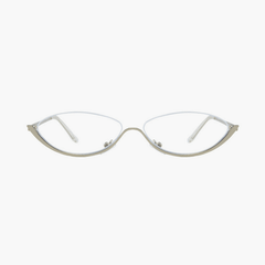 Zarelle half-rim cat-eye glasses