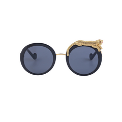 Radiant Round Leopard Sunglasses