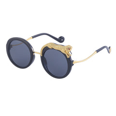Radiant Round Leopard Sunglasses