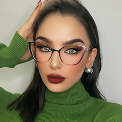Eudora Cateye Full frame Metal Eyeglasses
