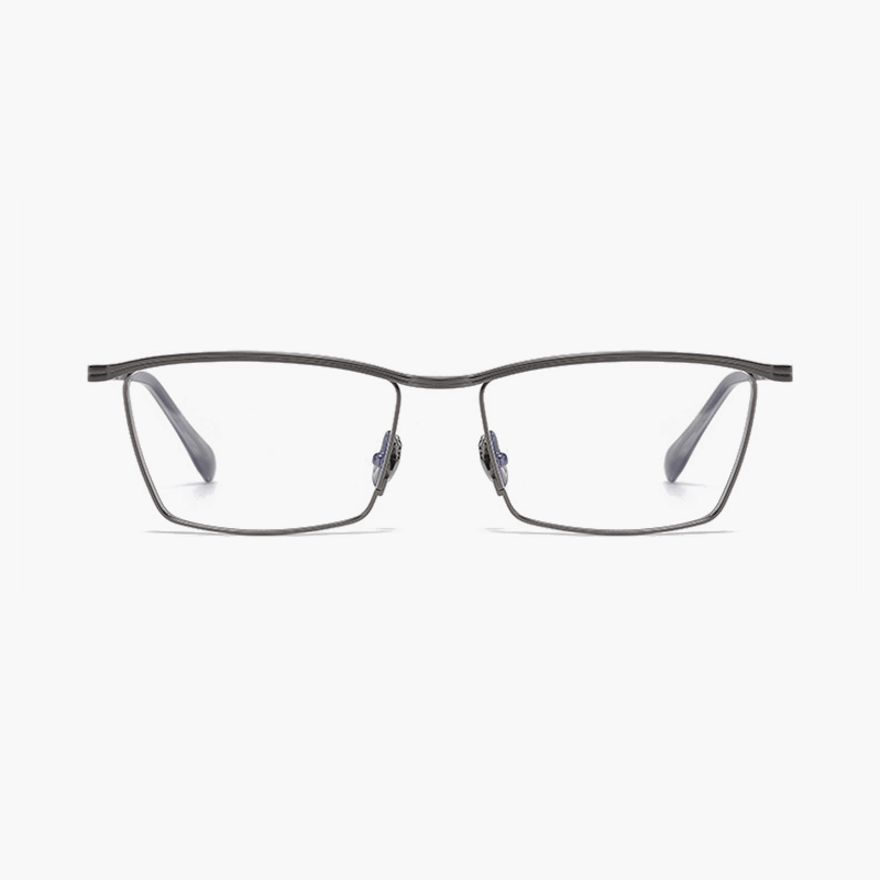 Pair of eyeglasses on a white background