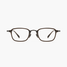 Brown eyeglasses on a white background