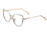 Aileen Cateye Full frame Metal Eyeglasses - Famool