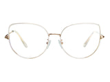 Kitty Cateye Full frame Metal Eyeglasses - Famool
