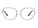 Kitty Cateye Full frame Metal Eyeglasses - Famool