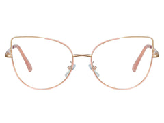 Delica Cateye Full Frame Metal Eyeglasses - Famool