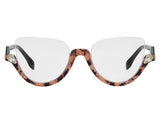 Fannie Cateye  Semi-rimless Acetate Eyeglasses - Famool