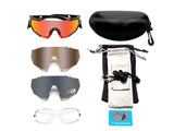 Tracy Rectangle Full frame Acetate Cycling Sport Sunglasses Kit