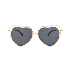 Eleanor Heart-shaped Full frame Metal Sunglasses