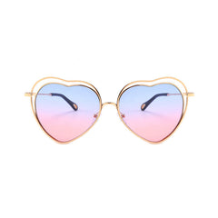 Eleanor Heart-shaped Full frame Metal Sunglasses