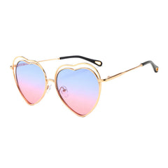 Eleanor Heart-shaped Full frame Metal Sunglasses