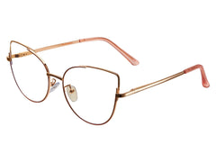 Delica Cateye Full Frame Metal Eyeglasses - Famool