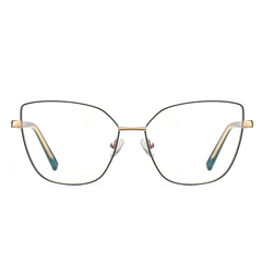Zoey Cateye Full frame Metal Eyeglasses - Famool