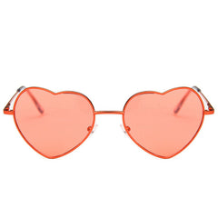 Luciana Heart-shaped Full frame Metal Sunglasses