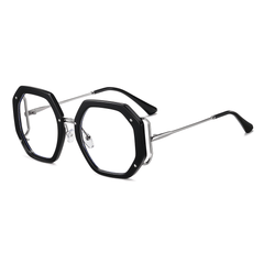 Halfrith Geometric Full frame TR90 Eyeglasses - Famool