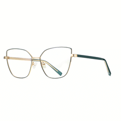 Zoey Cateye Full frame Metal Eyeglasses - Famool